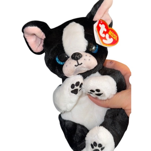 Ty Beanie Boos Mania Nami Boston Terrier Dog Plush Toy Stuffed Animal nwt - Picture 1 of 1